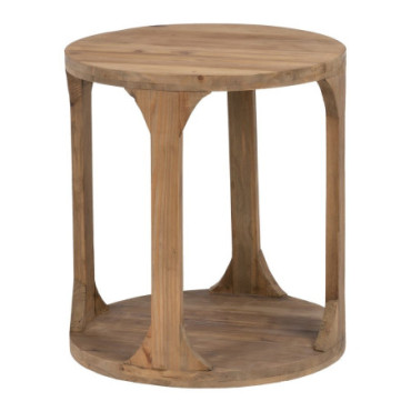 Table d'appoint Naturel Bois De Pin 60x60x66cm