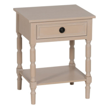 Table d'appoint Naturel Mdf - Bois 48x40x61cm