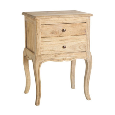 Table d'appoint Naturel Mindi Bois 50x40x70cm