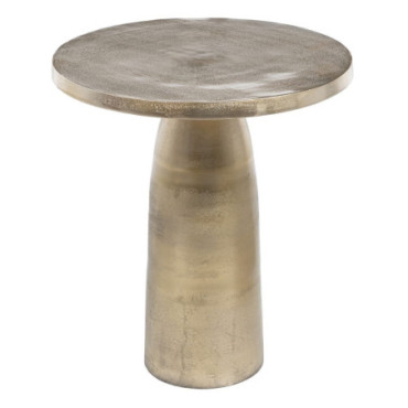 Table d'appoint Or Aluminum Salon 60x60x65cm