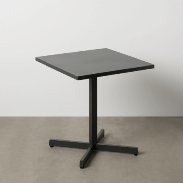 Table D'Appoint Pliant Anthracite Acier 70x70x74cm