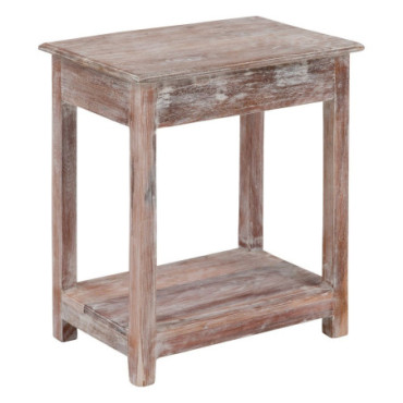 Table d'appoint Porté Blanc 60x42x70cm