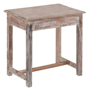 Table d'appoint Porté Blanc 66x44x66cm