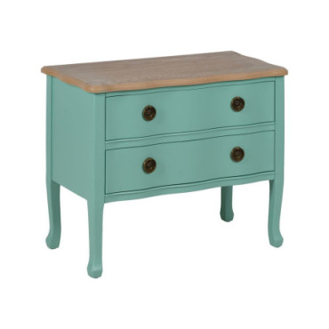 Table d'appoint Turquoise Bois 80x38x65,50cm