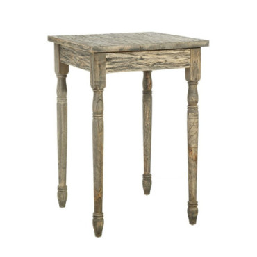 Table d'appoint Vieilli Gray - Naturel 60x60x90cm