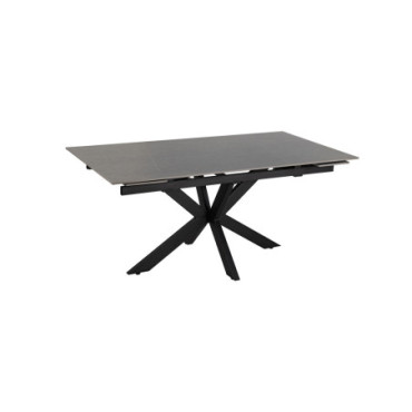 Table Extensible Gris - Noir 170x90x76cm