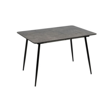 Table Extensible Gris Mdf - Métal Salon 120x80x75cm