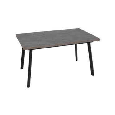 Table Extensible Gris Métal - Bois Pax 138x85x76cm