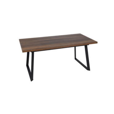 Table Extensible Marron Métal - Bois Pax 170x90x75cm