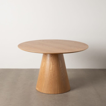 Table Naturel Mdf 120x120x75cm