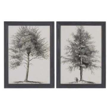 Tableau Imprimé Arbre 2/M Bois / Cristal 45x2,50x60cm