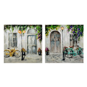 Tableau Imprimé Vélo 2/M Toile Décoration 60x2,50x60cm