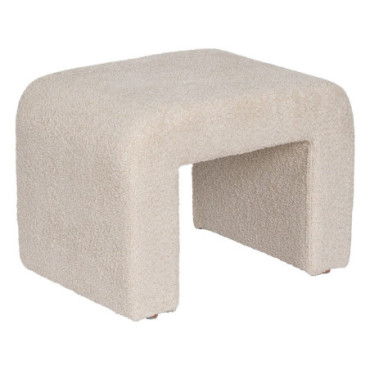 Tabouret Beige Étoffe Salon 67x48x47cm