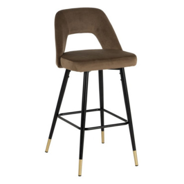 Tabouret Café Tissu - Métal 43x47x105cm