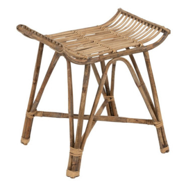 Tabouret Fibre Naturelle Salon 49x35x49cm