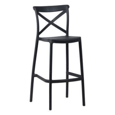 Tabouret Gris Foncé Polypropylène Salon 52,50x44,90x107