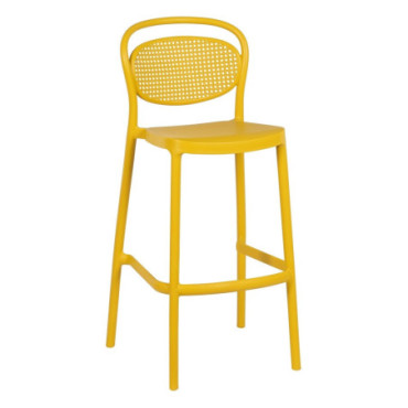 Tabouret Jaune Polypropylène Salon 52,50x43,50x106cm