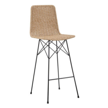 Tabouret Naturel - Noir Pp/Metal Salon 45x41x113cm