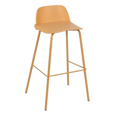 Tabouret Orange Polypropylène / Métal 48,50x41x90cm