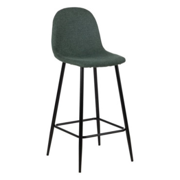 Tabouret Vert Tissu - Metal Salon 45,50x45x105,50cm