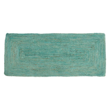 Tapis Bleu Jute Décoration 170x70cm