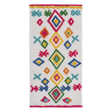 Tapis Ethnique Coton Suivre Chambre 175x90cm