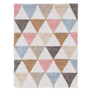 Tapis Geometric Coton Suivre Chambre 135x100cm