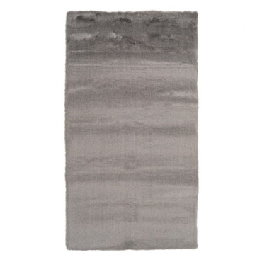 Tapis Gris Brun Polyester Décoration 80x150cm