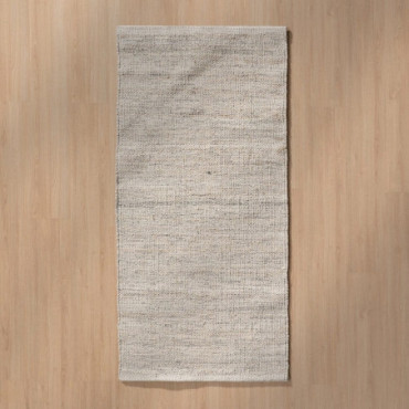 Tapis Gris Étoffe Décoration 80x150cm