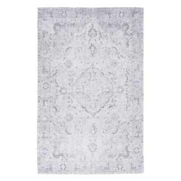 Tapis Gris Polyester - Coton Décoration 160x230cm