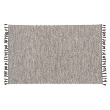 Tapis Gris Polyester - Coton Décoration 160x230cm