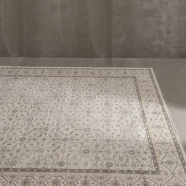 Tapis Imprimée Gris Viscose 200x300cm