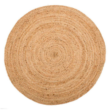 Tapis Naturel Jute Décoration 120x120x1cm