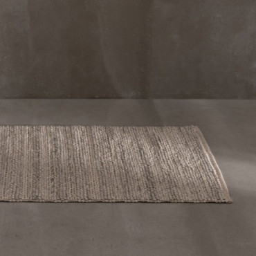 Tapis Taupe Old Étoffe Décoration 80x150cm