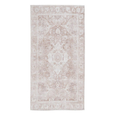 Tapis Taupe Old Polyester - Coton 80x150cm