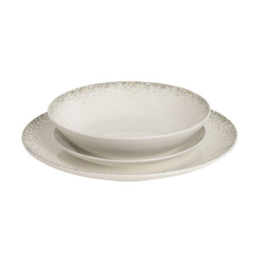 Vaisselle 18 Pièces Porcelaine Cuisine 1cm