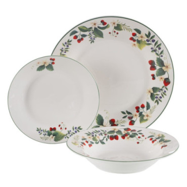 Vaisselle 18 Pièces Porcelaine Cuisine 1cm