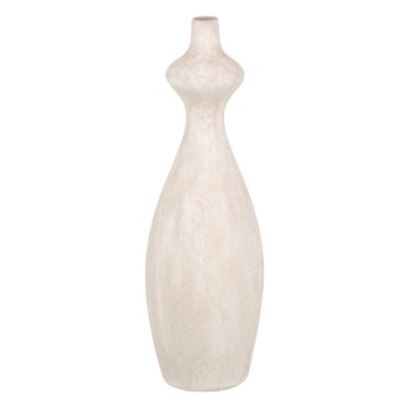 Vase Arène Crème Céramique Décoration 13x13x60cm