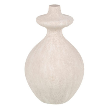 Vase Arène Crème Céramique Décoration 21x21x38cm