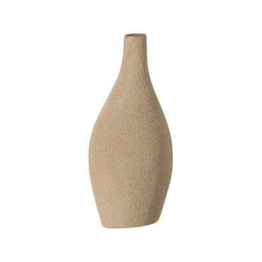 Vase Beige Céramique Décoration 15x10x30cm