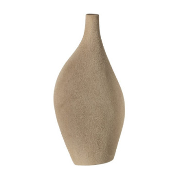 Vase Beige Céramique Décoration 24x12x50cm