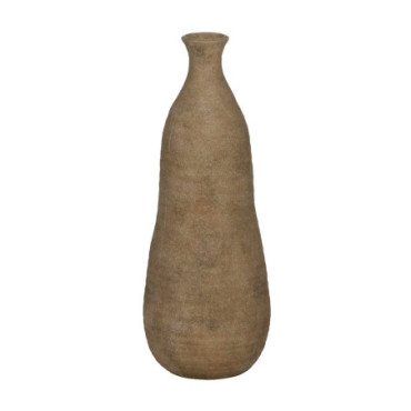 Vase Beige Céramique Décoration 26,50x26,50x68cm