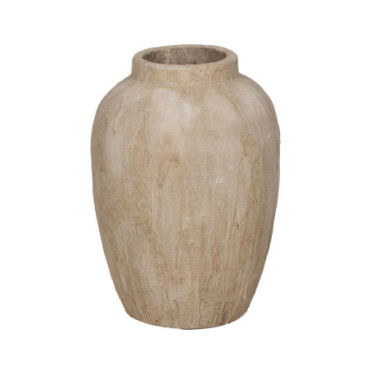 Vase Beige Céramique Décoration 42,50x42,50x58cm