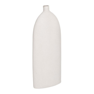 Vase Blanc Cassé Céramique Décoration 24x8x56cm