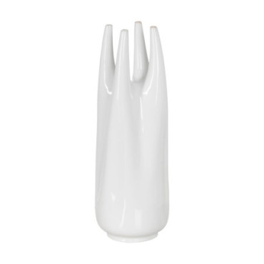 Vase Blanc Céramique 19,50x19,50x56cm