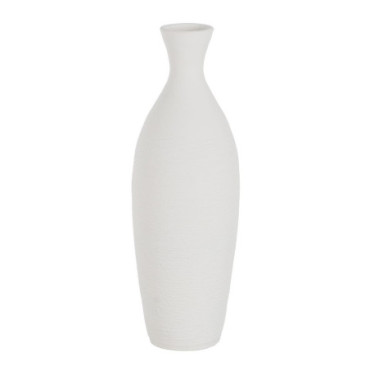 Vase Blanc Céramique Décoration 16x16x50cm