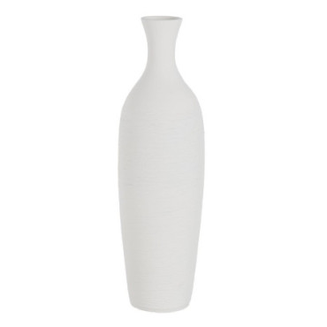 Vase Blanc Céramique Décoration 16x16x60cm