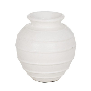 Vase Blanc Ciment 35x35x41cm