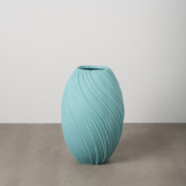 Vase Bleu Résine Décoration 51,50x51,50x76,60cm