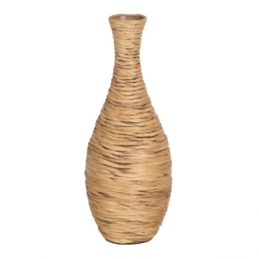 Vase Fibre Naturelle Décoration 26x26x60cm